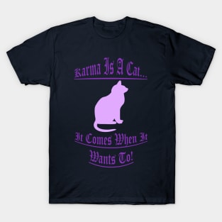 Karma Is A Cat 3 T-Shirt